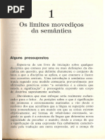 1. Os Limites Da Semântica