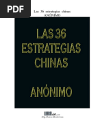 Las 36 Estrategias (Estratagemas) Chinas