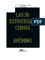Las 36 Estrategias (Estratagemas) Chinas