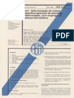 NBR 10838 Solo Determinacao de Massa Especifica Aparente de Amostra Indeformada Cemprego Da Balanca Hidrostatica PDF