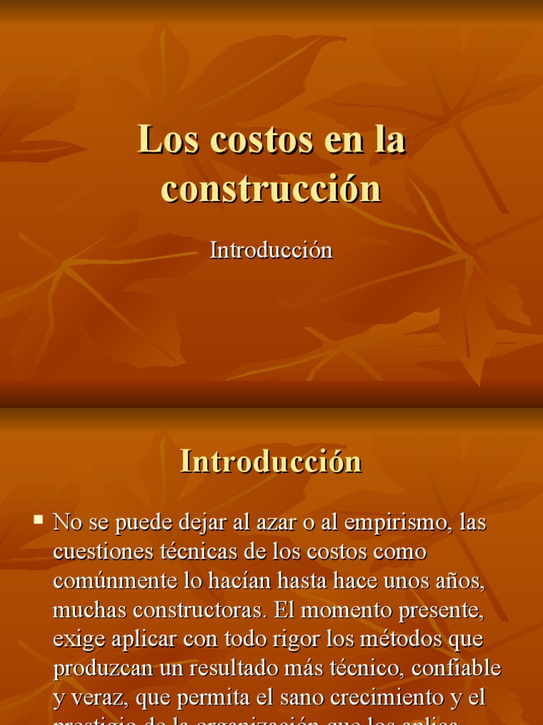 Análisis de Costos en Construcción | PDF | Costo | Presupuesto
