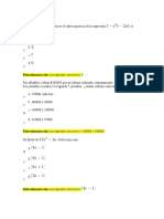 Segundo Quiz Matematicas