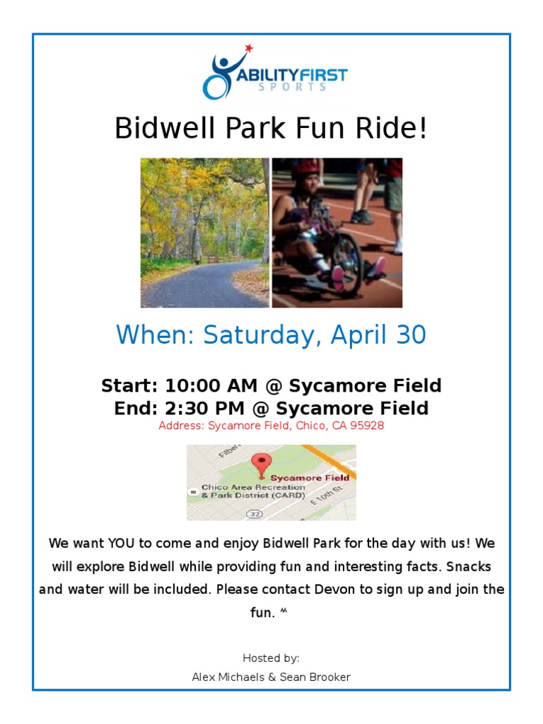 Bidwell Park Fun Ride Flyer Redo | PDF