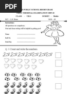 Worksheets Model Question Paper For Lkg Cbse english maths pre primary exam papers margaret rebello document