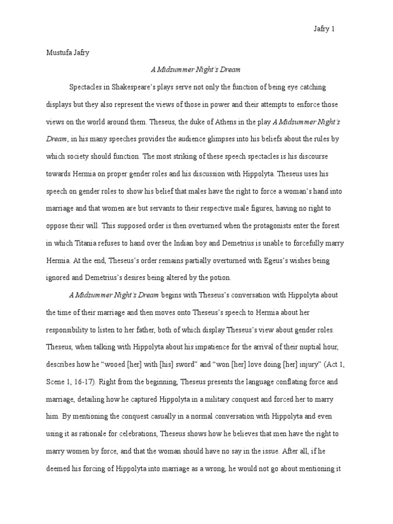 A midsummer night's dream short story picture