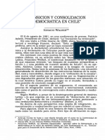 Transición y Consolidación Democrática en Chile