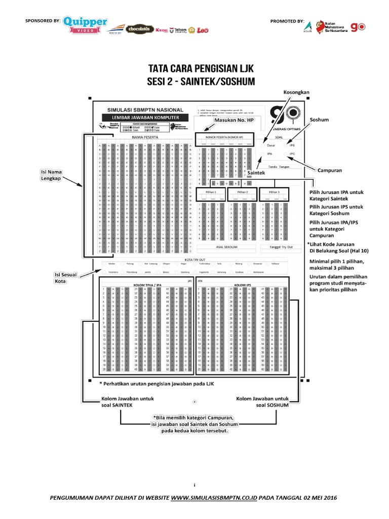 Contoh Soal Sbmptn Saintek 2016 Dan Pembahasannya ...