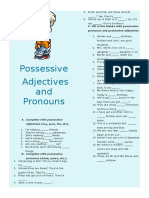 Possessive Adjectives and Pronouns