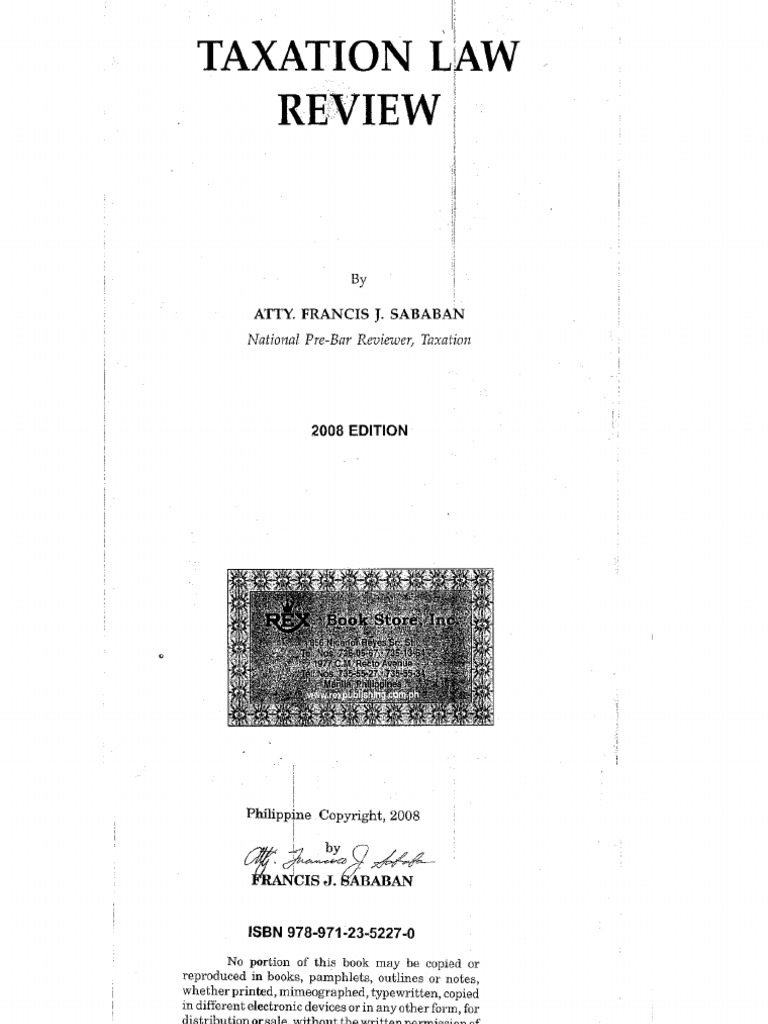 Tax law pdf