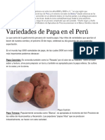 Donde Se Dio Origen A La Papa