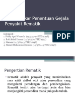 Sistem Pakar Penentuan Gejala Penyakit Rematik