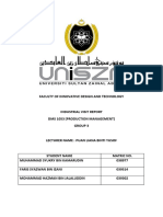 Group 3 Report Industrial Visit