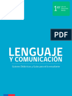 Guiones Didácticos Lenguaje Primero Medio