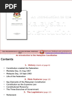 The Malaysian Constitution