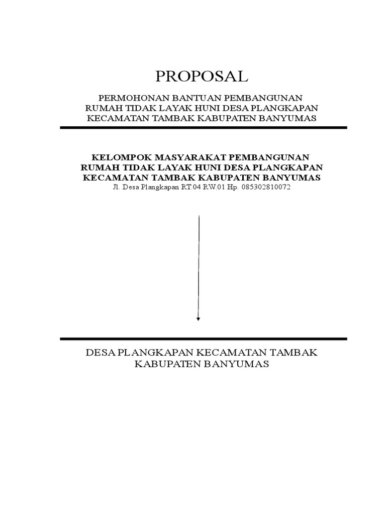 Contoh Proposal Rumah Tidak Layak Huni - Simak Gambar Berikut