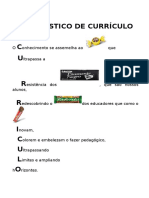 Acróstico de Currículo