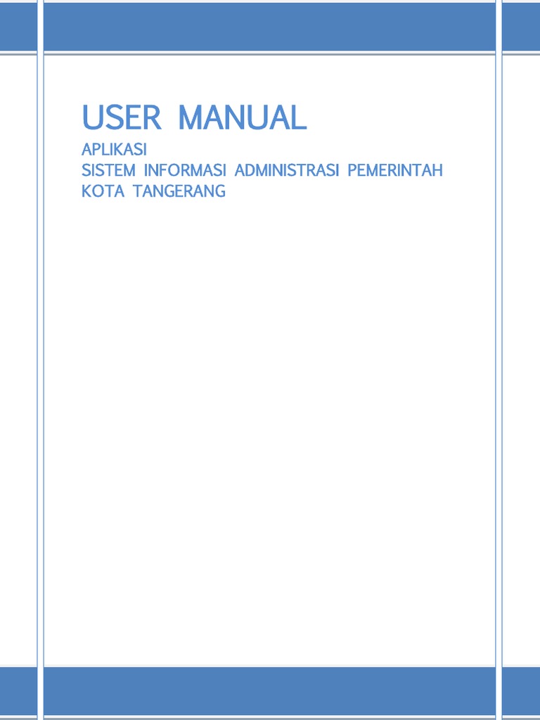User Manual Aplikasi Siap | PDF