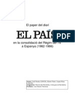 El Paper Del Diari EL PAÍS en La Consolidació Del Règim Del 78 (1982-1986)