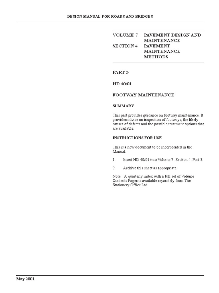 Design Manual For Roads and Bridges | PDF | Herbicide | Road Surface