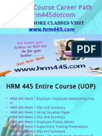 HRM 445 Course Career Path Begins Hrm445dotcom