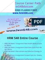 HRM 548 Course Career Path Begins Hrm548dotcom