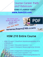 HSM 210 Course Career Path Begins Hsm210dotcom