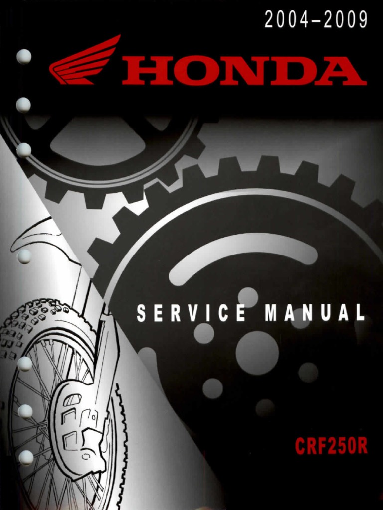 Honda CRF250R Service Repair Manual PDF PDF