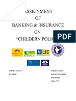 comparison of childern insurance policy of various companies