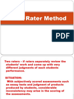 Inter - Rater Method