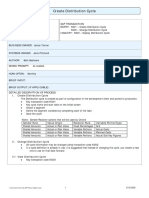 Create Distribution Cycle