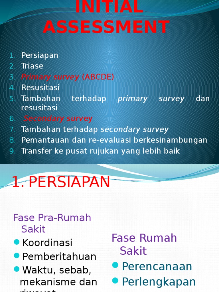 Initial Assessment | PDF