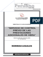 2016 Contraloria Directiv 011-2016-Cgg - Prod Prest Adic Obra