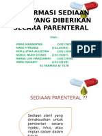 Biofarmasi Sediaan Obat Yang Diberikan Secara Parenteral