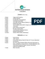 Gulf Aid Concert Schedule Final