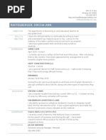 Raffesberger, Ericha Ann: Objective Skills & Abilities