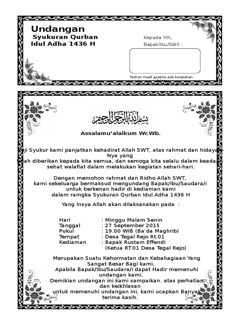 Syukuran Naik Haji Wakil Ketua Pac Pp Balai Jaya Santuni