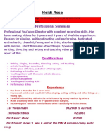 Heidi Resume