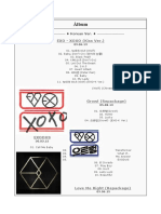 Álbum: EXO - XOXO (Kiss Ver.)