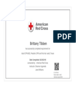 American Red Cross Certificate