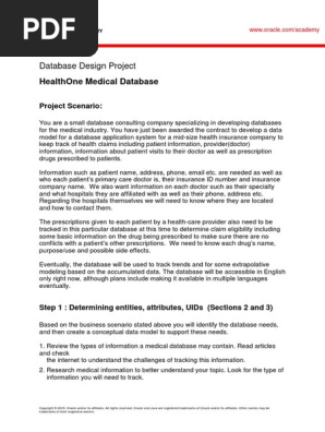 HealthOne Medical DD Project