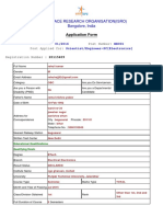 ISRO Scientist Application