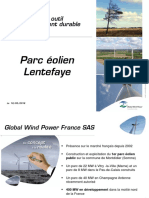 Les Documents de Global Wind Power France Présentés Lors de La Réunion Publique de Luzy, Mercredi 18 Mai 2016