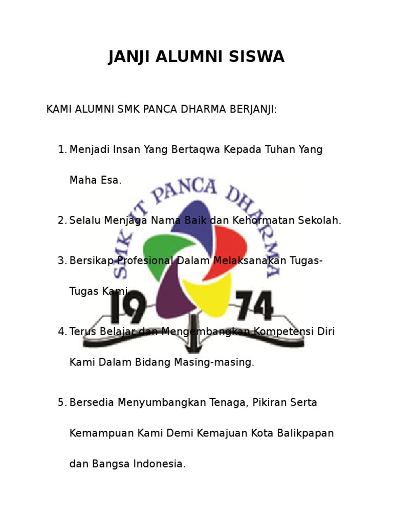 Janji Alumni Siswa