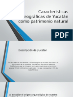 Características de Yucatán Como Patrimonio Natural