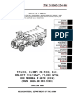 International Harvester Corp. MODEL F-5070 Dump Truck Maintenance Manual TM-5-3805-254-10