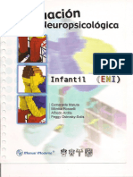 EVALUACION NEURO PSICOLOGICA INFANTIL, Manual de aplicacion