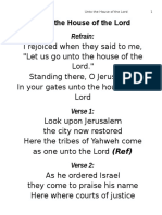 Unto The House of The Lord - Lyrics