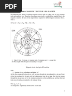 Magnetic Circuit of A D C Machine