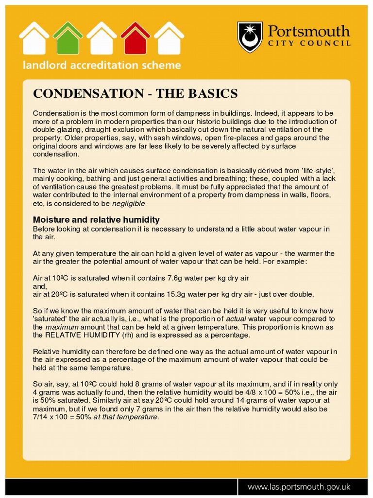 Understanding Building Condensation | PDF | Water Vapor | Humidity