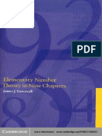 Tattersall - Elementary Number Theory in Nine Chapters